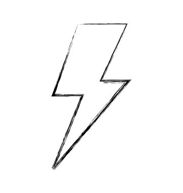 Ray fırtına izole simgesi