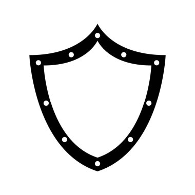 kalkan koruma izole simgesi