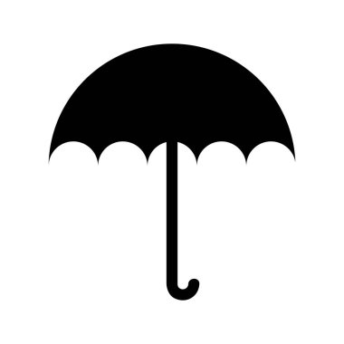 şemsiye koruma izole simgesi