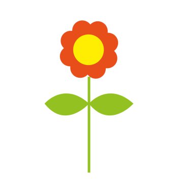 çiçek Çizim izole simgesi