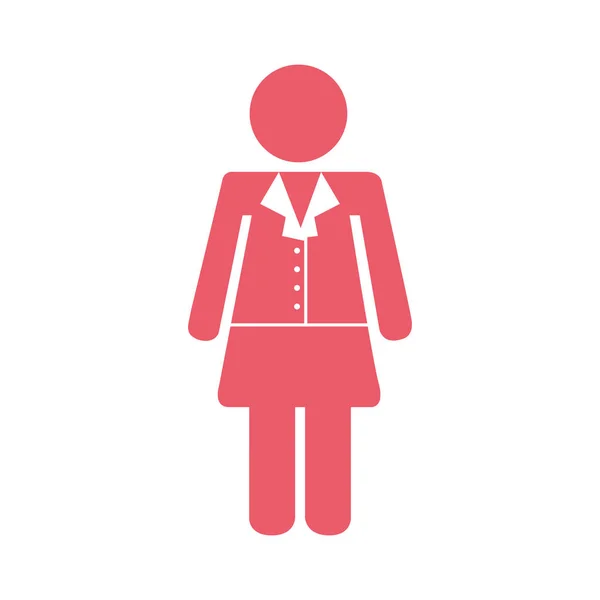 Mujer de negocios avatar icono aislado — Archivo Imágenes Vectoriales