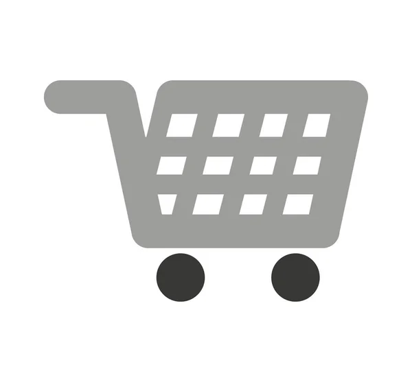 Shopping cart kommersiella ikonen — Stock vektor