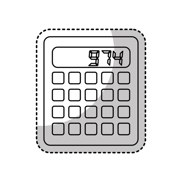 Geïsoleerde calculatorpictogram math — Stockvector