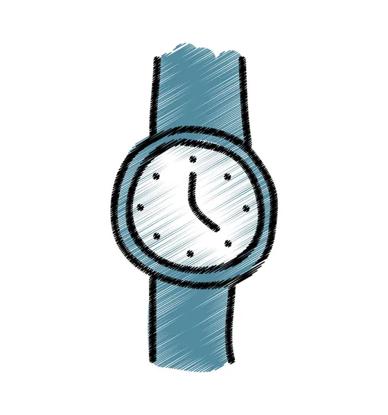 Reloj de pulsera icono aislado — Vector de stock