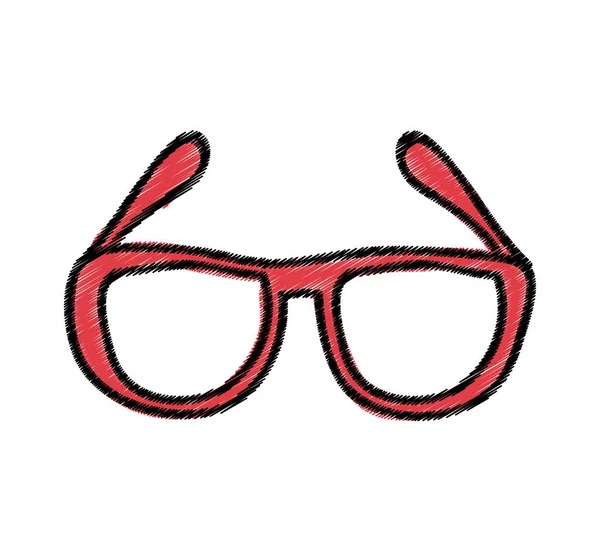 Ojo gafas icono de estilo — Vector de stock