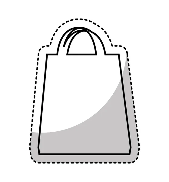 Bevásárló táska izolált ikon — Stock Vector