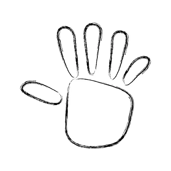 Χέρι ανθρώπινη οικολογία σύμβολο — Διανυσματικό Αρχείο