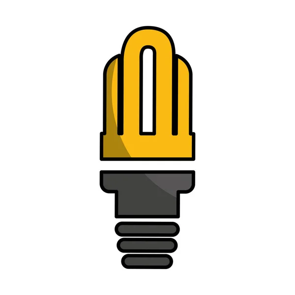 Enregistrer ampoule icône isolée — Image vectorielle