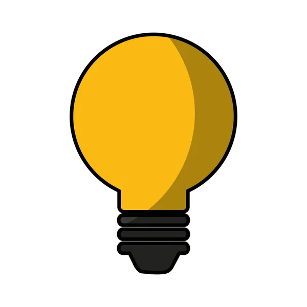 Elektrische lamp geïsoleerde pictogram — Stockvector