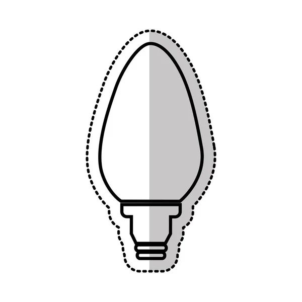 Electric bulb isolated icon — Stock Vector