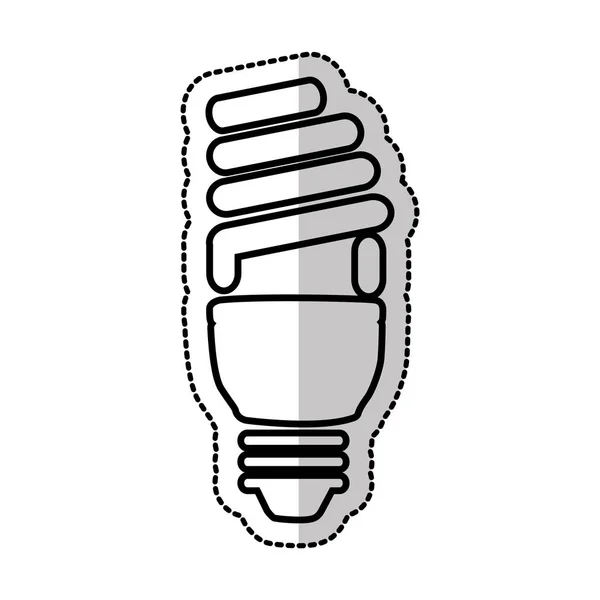 Save bulb isolated icon — Stock Vector