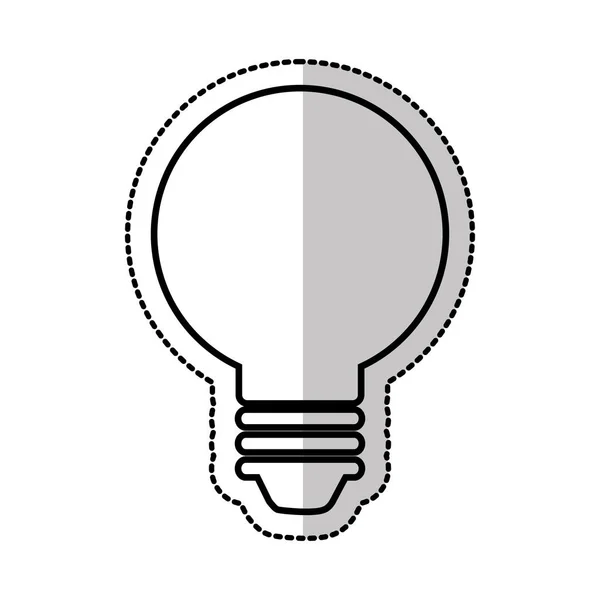 Electric bulb isolated icon — Stock Vector