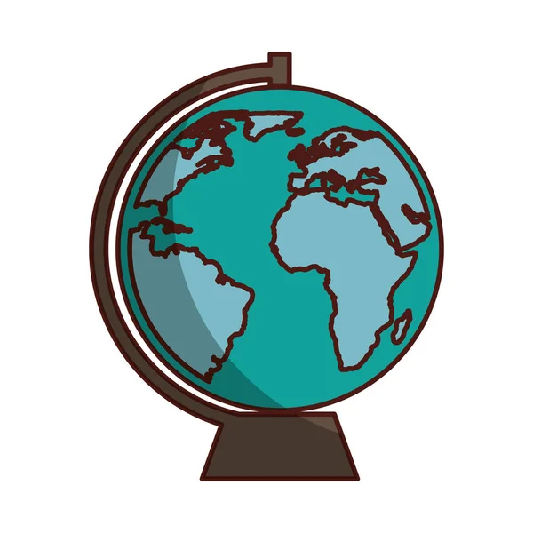 Mondo pianeta terra mappe — Vettoriale Stock