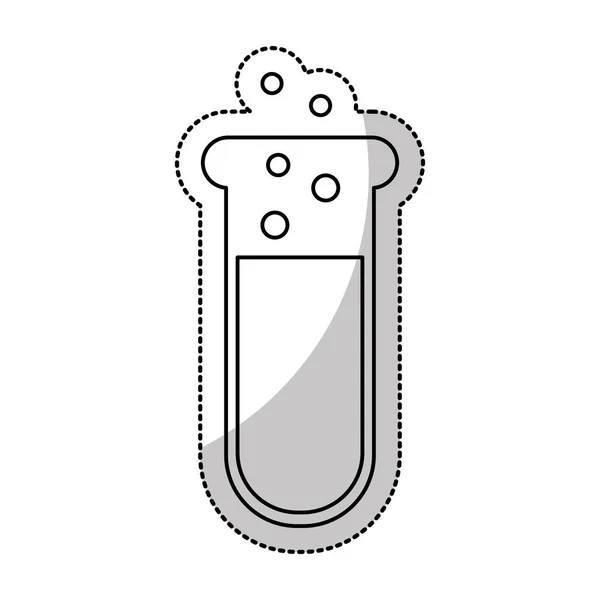 Prueba de tubo icono aislado — Vector de stock