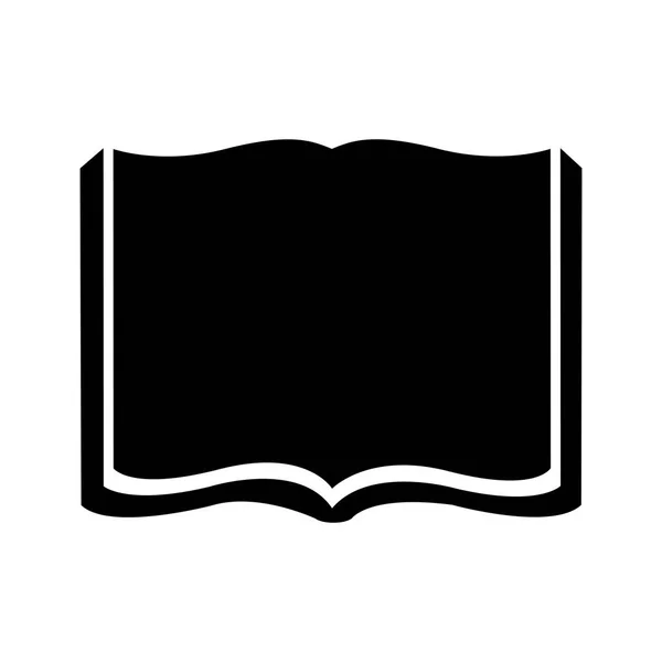 Boek bibliotheek geïsoleerde tekstpictogram — Stockvector