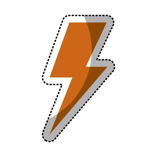 Rayo tormenta aislado icono — Vector de stock