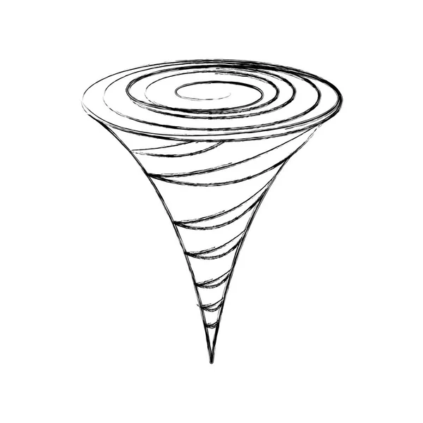 Tornado tormenta aislado icono — Archivo Imágenes Vectoriales