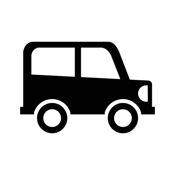 Car drawing isolated icon — Stock Vector