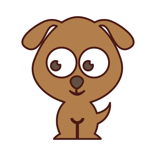 Cute dog tender isolated icon — Stock Vector