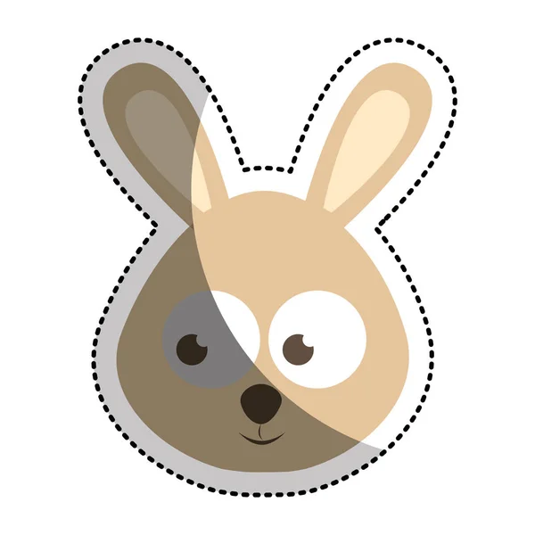 Cute rabbit tender character — Stock Vector