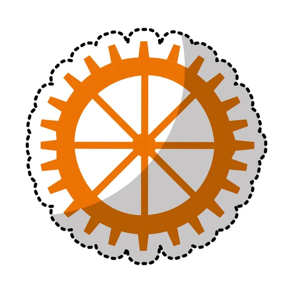 Engranajes máquina aislado icono — Archivo Imágenes Vectoriales