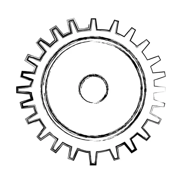 Getriebe Maschine isoliert Symbol — Stockvektor