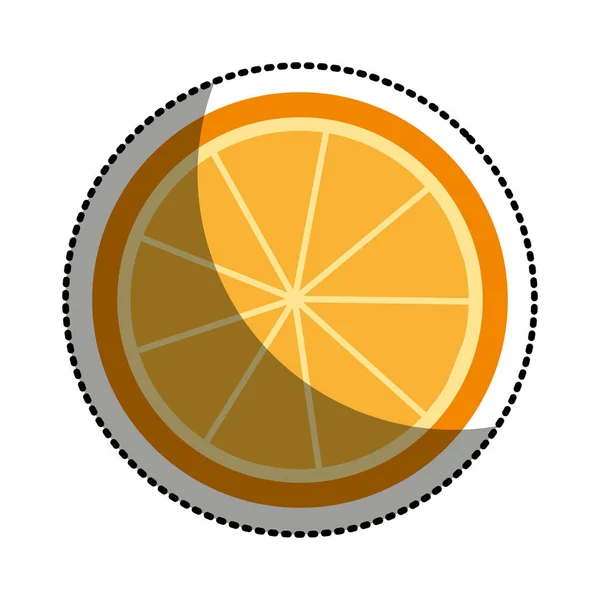 Orange frukt ritning ikonen — Stock vektor