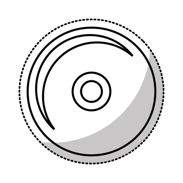Δίσκο compact συσκευή ήχου εικονίδιο — Διανυσματικό Αρχείο