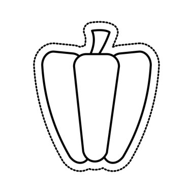 biber taze sebze izole simgesi