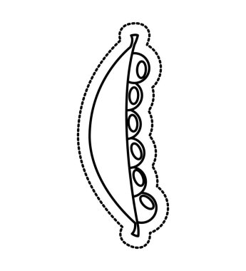 fasulye taze sebze izole simgesi