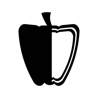 biber taze sebze izole simgesi