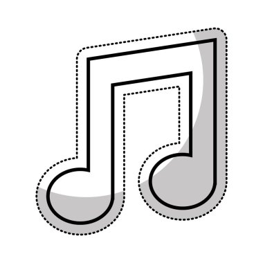 müzik Not izole simgesi