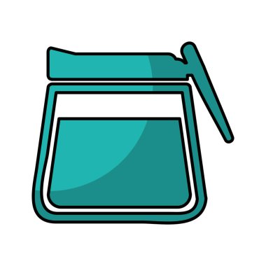 mutfak çaydanlık izole simgesi