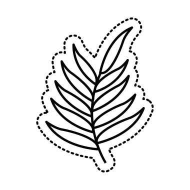yaprak çizim izole simgesi