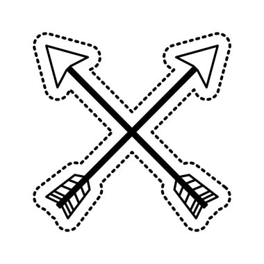 ok çizim izole simgesi