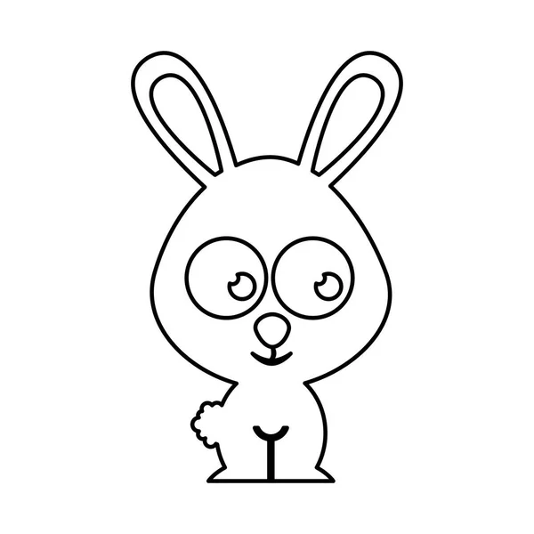 Personagem concurso coelho bonito — Vetor de Stock