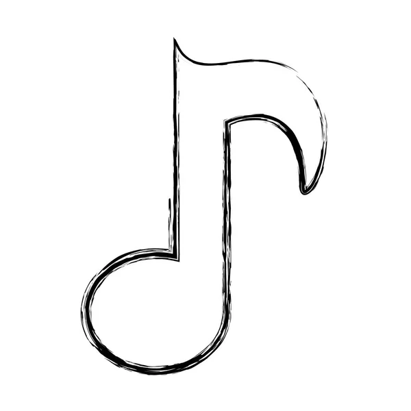 Music note isolated icon — стоковый вектор