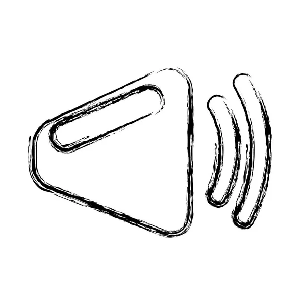 Speaker audio device icon — Stock Vector