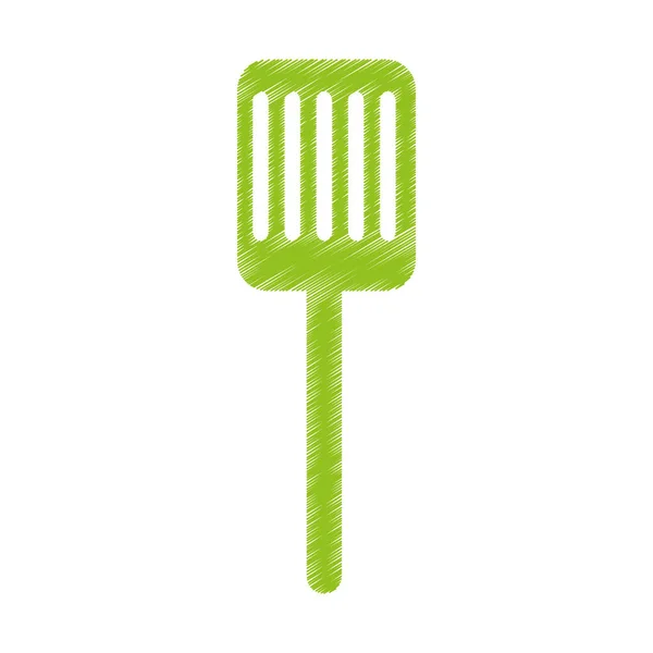 Kitchen spatula isolated icon — Stock Vector