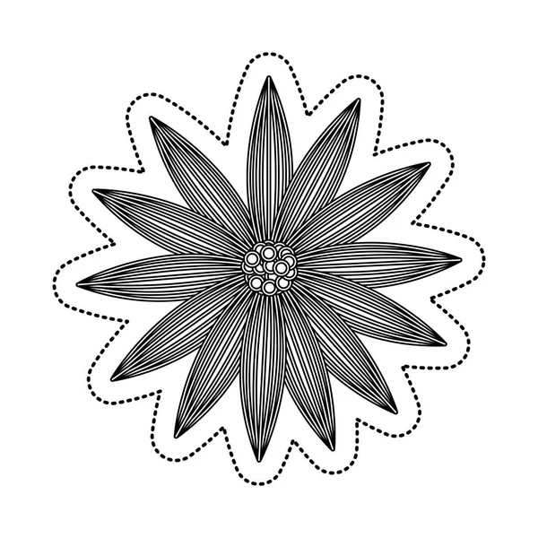 Gambar bunga ikon yang terisolasi - Stok Vektor