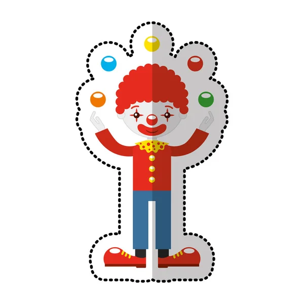 Ikona znaku clown Circus — Wektor stockowy