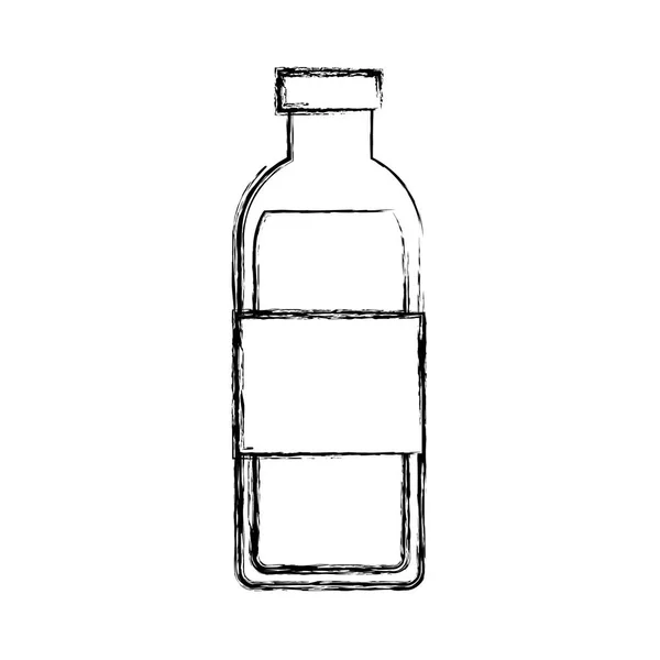 Flasche Wasser isoliert Symbol — Stockvektor