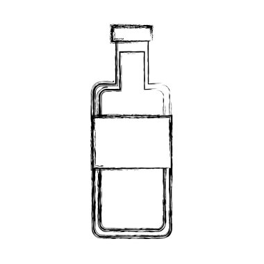 şişe su izole simgesi