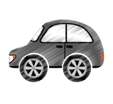 Araba otomatik araç izole simgesi
