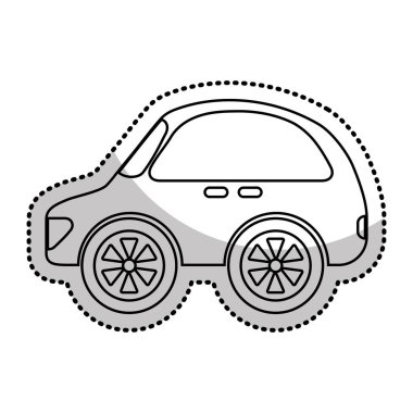 Araba otomatik araç izole simgesi