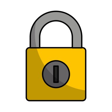 asma kilit güvenli izole simgesi