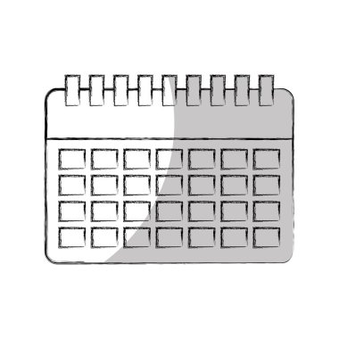 Takvim hatırlatma izole simgesini