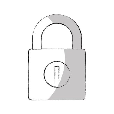 asma kilit güvenli izole simgesi