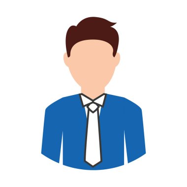 işadamı avatar izole simgesi