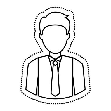 işadamı avatar izole simgesi